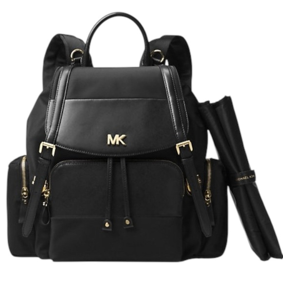 Michael Kors Dark Navy Blue Unisex Mott Large Nylon Baby Diaper Backpack | EUC🍼 - Picture 1 of 16